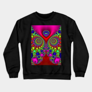 Pillowed Heart Fractal Crewneck Sweatshirt